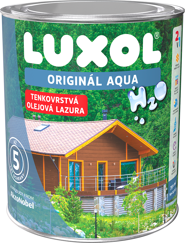 Luxol Originál Aqua tenkovrstvá olejová lazura 2,5l