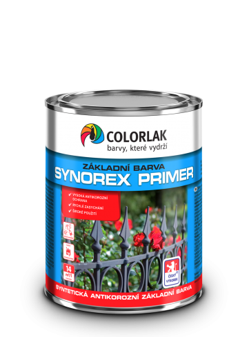 Colorlak SYNOREX PRIMER S2000 antikorozní základní barva na kov 0,6L bílá