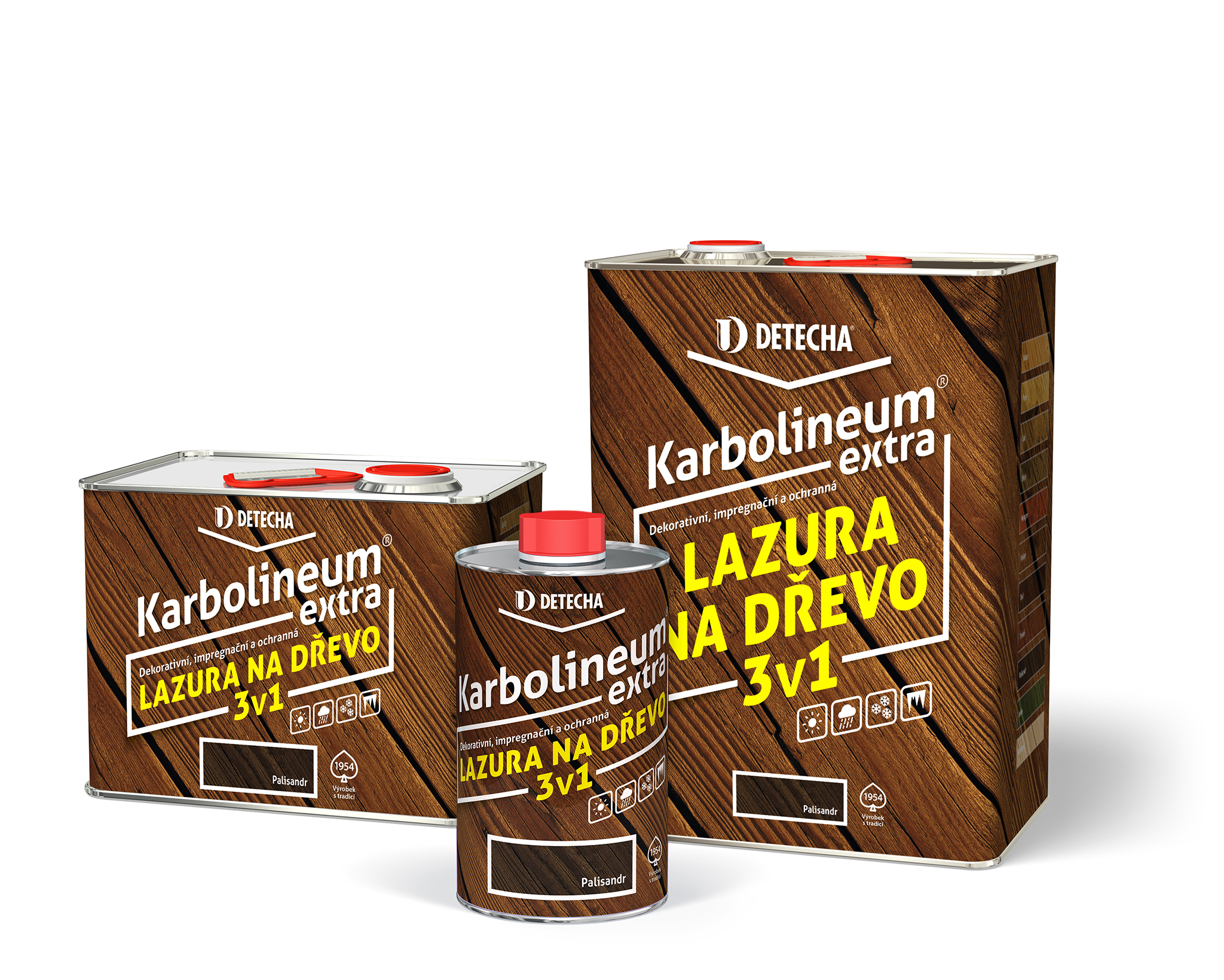 Detecha Karbolineum extra lazura na dřevo 3v1 3,5kg