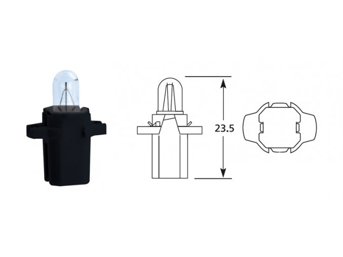 12V 1,2W B8,3D
