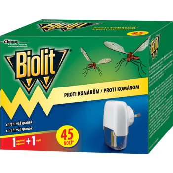 Biolit elektrický odpařovač proti komárům, 45 nocí, 27 ml