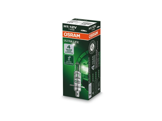 12V H1 55W P14,5S Osram ULTRA LIFE 1ks