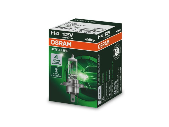 12V H4 60-55W P43T Osram ULTRA LIFE 1ks