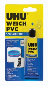 UHU weich PVC – lepidlo pro lepení měkčených plastů (obsahuje záplatu) 30g