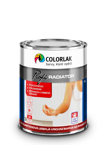 Colorlak PROFI RADIATOR S2222 lesklá vrchní barva na radiátory 0,6L bílá