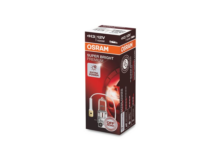 Osram 12V H3 100W PK22S SUPER BRIGHT PREMIUM 