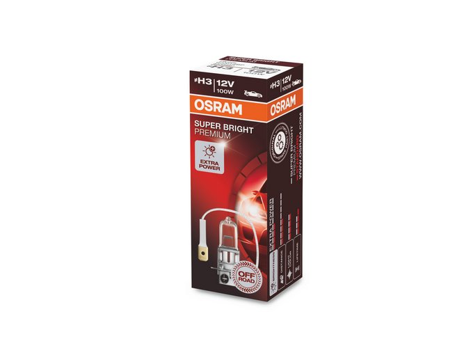 12V H3 100W PK22S Osram SUPER BRIGHT PREMIUM 1ks