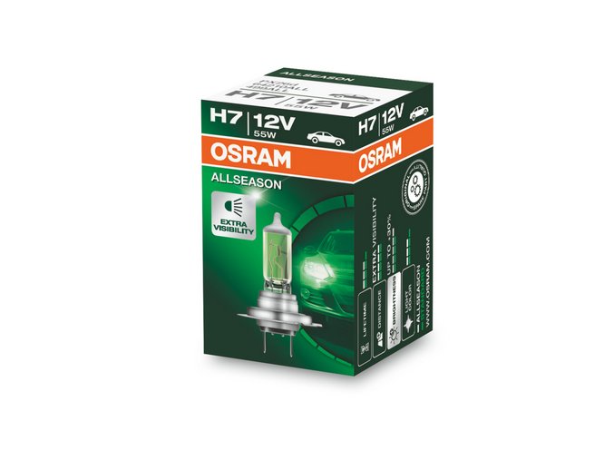 Osram 12V H7 55W PX26D ALL SEASON +30%