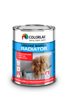 Colorlak RADIATOR S2117 syntetická vrchní barva na radiátory lesklá 3,5L bílá