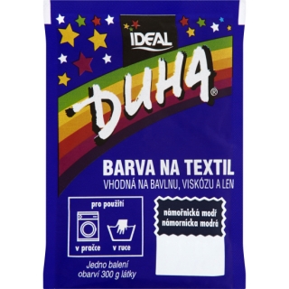 Ideal Duha námořní modř, barva na textil na bavlnu, viskozu a len, 15g 