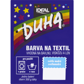 Ideal Duha světle modrá, barva na textil na bavlnu, viskozu a len, 15g 