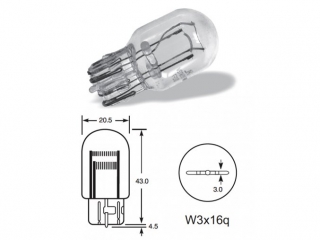 12V 21-5W CELOSKLO T20 W3 X 16Q 10ks